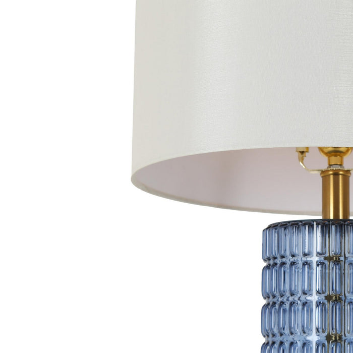 LNC - HA05017 - One Light Table Lamp - Brass / Blue