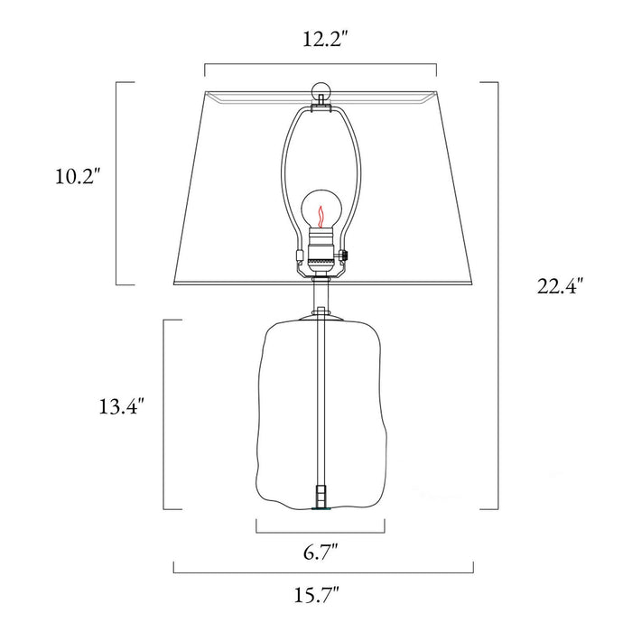 LNC - HA05021 - One Light Table Lamp - Brass