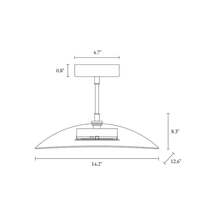 LNC - HA05065C - LED Ceiling Lamp - Black Nickel