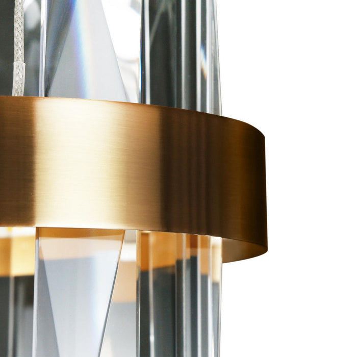 LNC - HA05036 - LED Chandelier - Brass