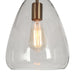 LNC - HA05077 - One Light Pendant - Brass/Smoky Grey Glass