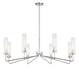 Savoy House - 1-8860-8-109 - Eight Light Chandelier - Baker - Polished Nickel