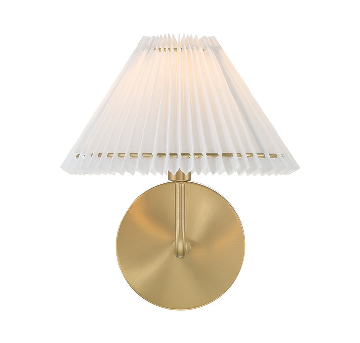 Meridian - M90105NB - One Light Wall Sconce - Natural Brass