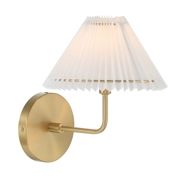 Meridian - M90105NB - One Light Wall Sconce - Natural Brass