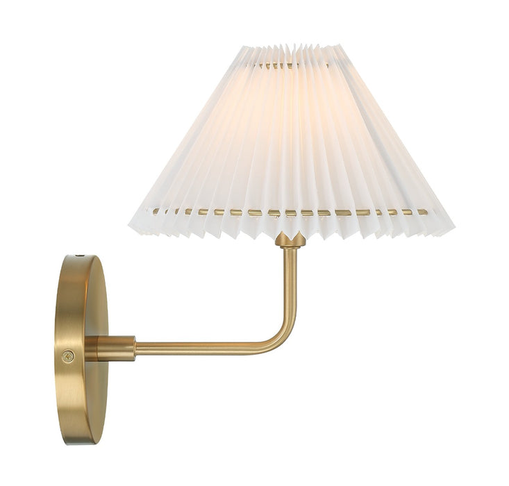 Meridian - M90105NB - One Light Wall Sconce - Natural Brass