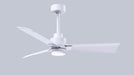 Matthews Fan Company - AKLK-MWH-MWH-42 - 42"Ceiling Fan - Alessandra - Matte White