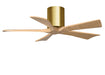 Matthews Fan Company - IR5H-BRBR-LM-42 - 42"Ceiling Fan - Irene - Brushed Brass