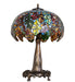 Meyda Tiffany - 259357 - Three Light Table Lamp - Leaf - Mahogany Bronze