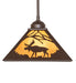 Meyda Tiffany - 264272 - One Light Mini Pendant - Lone Moose - Cafe-Noir