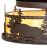 Meyda Tiffany - 264274 - Two Light Flushmount - Moose At Dusk - Cafe-Noir