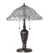 Meyda Tiffany - 266582 - Two Light Table Lamp - Diamond & Jewel - Mahogany Bronze