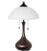 Meyda Tiffany - 267268 - Two Light Table Lamp - Metro Frosty - Copper Vein