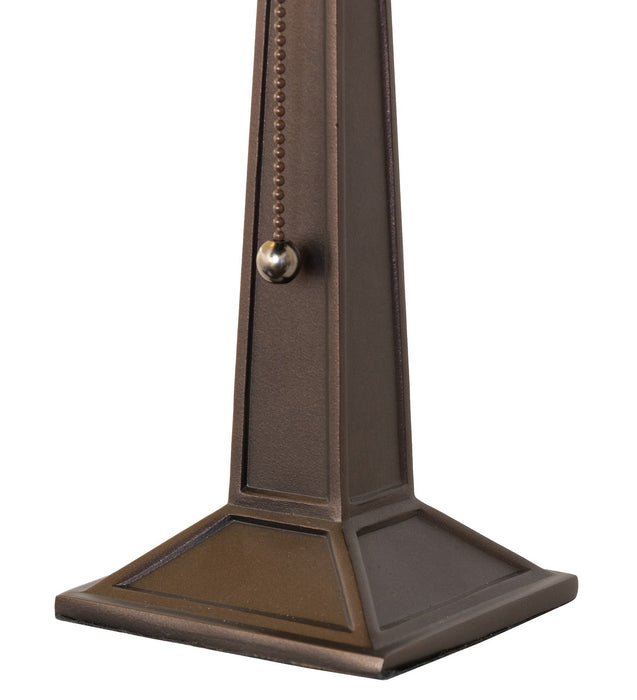 Meyda Tiffany - 29124 - One Light Table Base - Mission - Mahogany Bronze