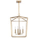Nuvo Lighting - 60-7931 - Four Light Pendant - Emma - Burnished Brass