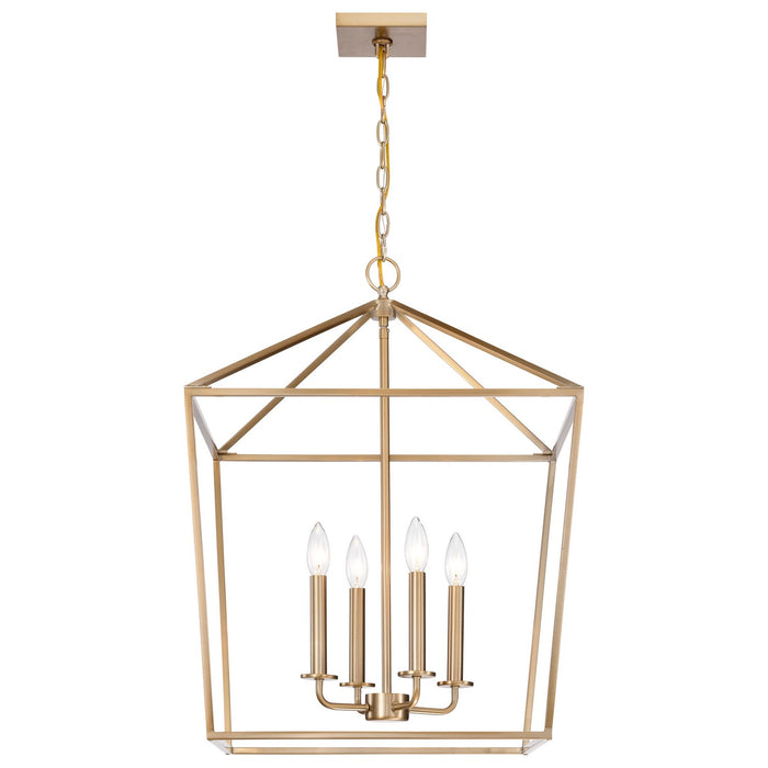 Nuvo Lighting - 60-7932 - Four Light Pendant - Emma - Burnished Brass