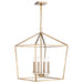 Nuvo Lighting - 60-7932 - Four Light Pendant - Emma - Burnished Brass