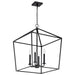 Nuvo Lighting - 60-7942 - Four Light Pendant - Emma - Matte Black