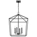 Nuvo Lighting - 60-7942 - Four Light Pendant - Emma - Matte Black