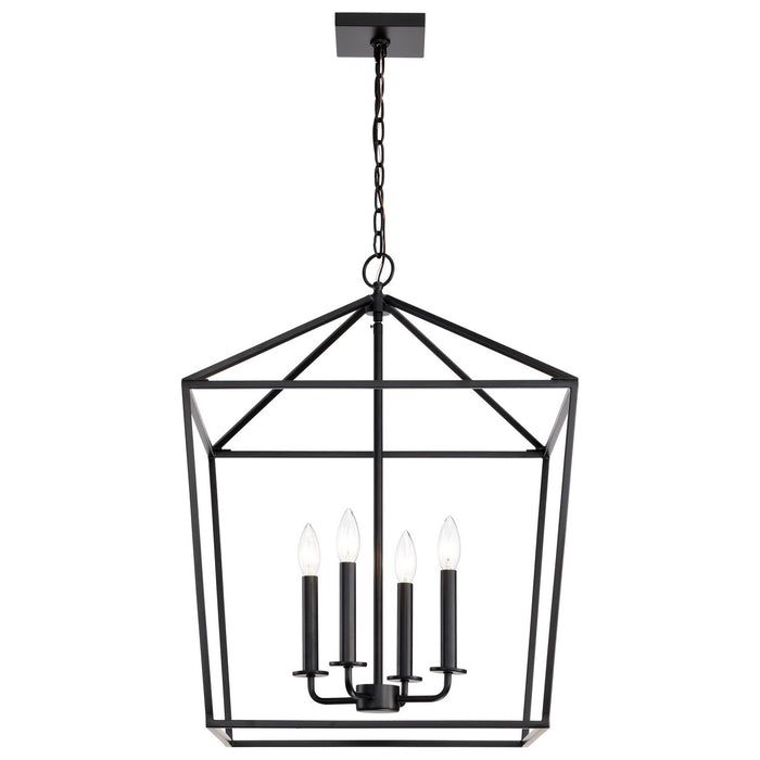 Nuvo Lighting - 60-7942 - Four Light Pendant - Emma - Matte Black