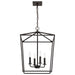 Nuvo Lighting - 60-7952 - Four Light Pendant - Emma - Dark Bronze