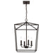 Nuvo Lighting - 60-7952 - Four Light Pendant - Emma - Dark Bronze