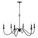 Capital Lighting - AA1029MB - Six Light Chandelier - Weston - Matte Black
