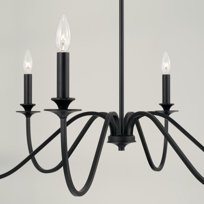 Capital Lighting - AA1029MB - Six Light Chandelier - Weston - Matte Black