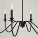 Capital Lighting - AA1029MB - Six Light Chandelier - Weston - Matte Black