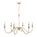 Capital Lighting - AA1029MA - Six Light Chandelier - Weston - Matte Brass