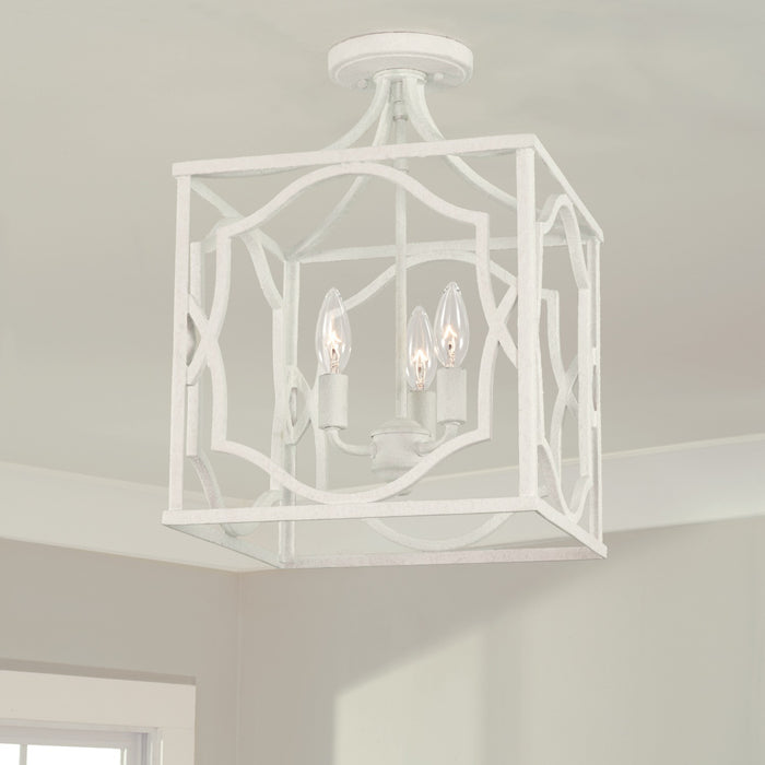 Capital Lighting - AA1019XW - Three Light Foyer Pendant - Anna - Textured White