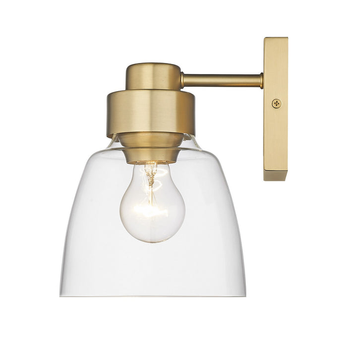 Golden - 0314-1W BCB-CLR - One Light Wall Sconce - Remy - Brushed Champagne Bronze