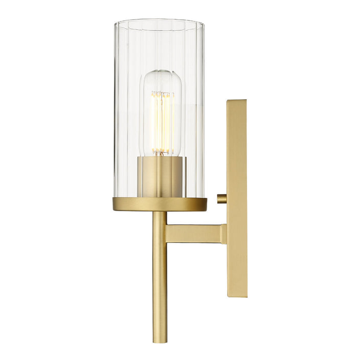 Golden - 7011-1W BCB-CLR - One Light Wall Sconce - Winslett - Brushed Champagne Bronze