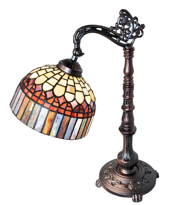 Meyda Tiffany - 18694 - One Light Desk Lamp - Tiffany Candice - Mahogany Bronze