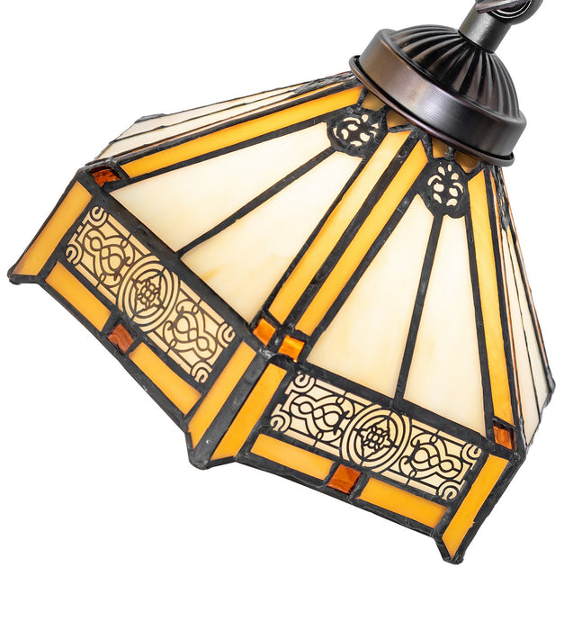 Meyda Tiffany - 244796 - One Light Table Lamp - Peaches - Mahogany Bronze