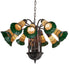 Meyda Tiffany - 251604 - 12 Light Chandelier - Stained Glass Pond Lily - Mahogany Bronze