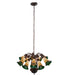 Meyda Tiffany - 251604 - 12 Light Chandelier - Stained Glass Pond Lily - Mahogany Bronze