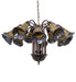 Meyda Tiffany - 251605 - 12 Light Chandelier - Stained Glass Pond Lily - Mahogany Bronze