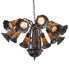 Meyda Tiffany - 251605 - 12 Light Chandelier - Stained Glass Pond Lily - Mahogany Bronze