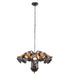 Meyda Tiffany - 251605 - 12 Light Chandelier - Stained Glass Pond Lily - Mahogany Bronze