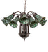 Meyda Tiffany - 251606 - 12 Light Chandelier - Stained Glass - Mahogany Bronze