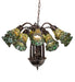 Meyda Tiffany - 251606 - 12 Light Chandelier - Stained Glass - Mahogany Bronze