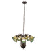 Meyda Tiffany - 251606 - 12 Light Chandelier - Stained Glass - Mahogany Bronze