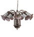 Meyda Tiffany - 251608 - 12 Light Chandelier - Stained Glass Pond Lily - Mahogany Bronze