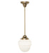 Meyda Tiffany - 264245 - One Light Pendant - Revival Schoolhouse - Natural Brass