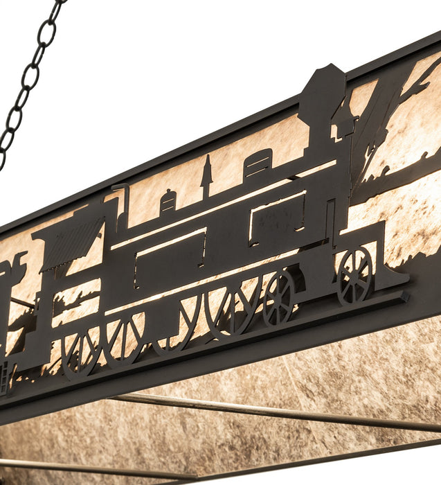 Meyda Tiffany - 265807 - 11 Light Pendant - Train - Wrought Iron