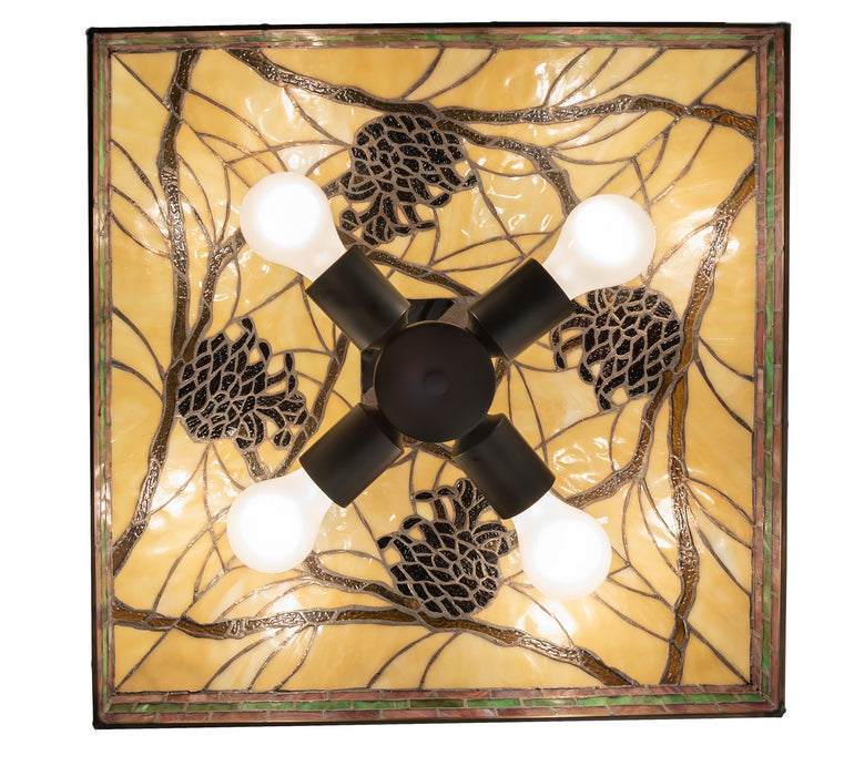 Meyda Tiffany - 267231 - Four Light Pendant - Pinecone