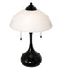 Meyda Tiffany - 267243 - Two Light Table Lamp - Metro Frosty - Black Metal