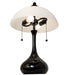 Meyda Tiffany - 267243 - Two Light Table Lamp - Metro Frosty - Black Metal