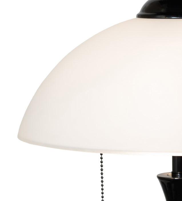 Meyda Tiffany - 267243 - Two Light Table Lamp - Metro Frosty - Black Metal