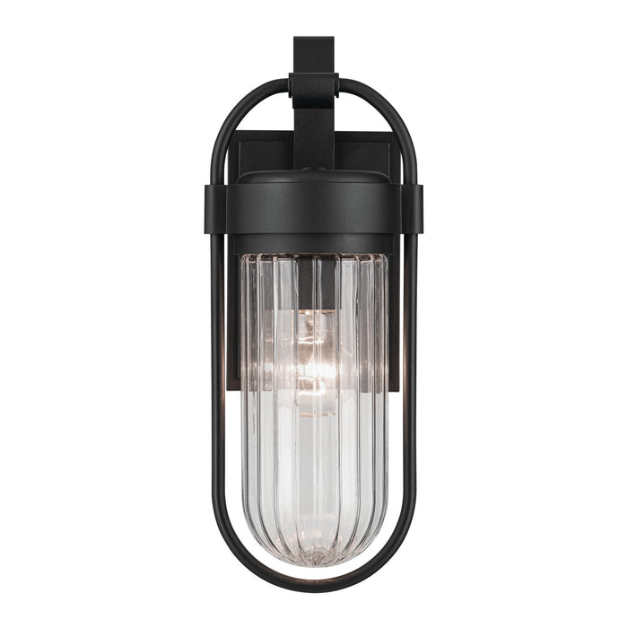 Kichler - 59123BKT - One Light Outdoor Wall Mount - Brix - Textured Black
